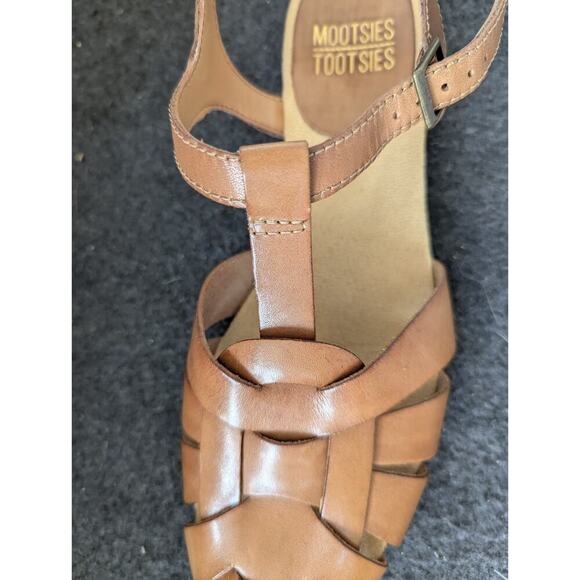 Mootsies Tootsies Italian Leather Sandals, Brown SZ 8.5 - Picture 13 of 14